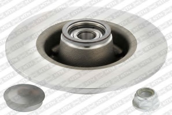 KF15577U SNR-NTN Диск тормозной RENAULT CLIO/MEGANE 02- задн.с подшип. с ABS