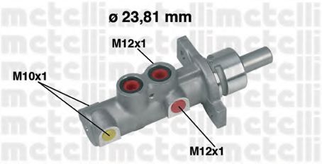 050362 METELLI Главный тормозной цилиндр