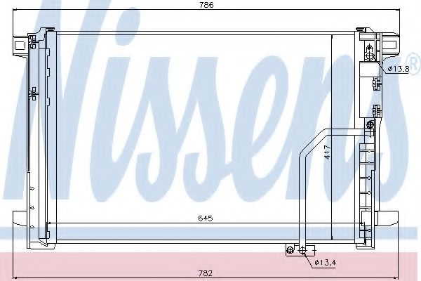 940035 NISSENS конденсатор кондиционера mb w204212