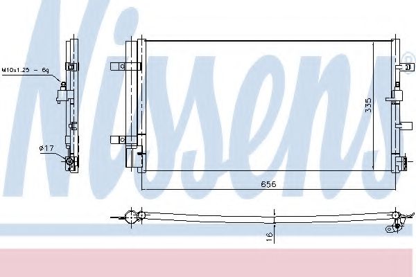 940430 NISSENS конденсер audi a4q5 2.0-3.22.0td-3.0td 08-