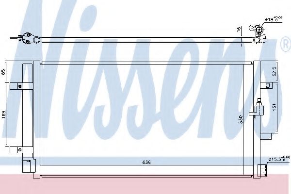 940453 NISSENS конденсер vag a4a5a6a7q5 1.8-3.02.0d-3.0d 07-