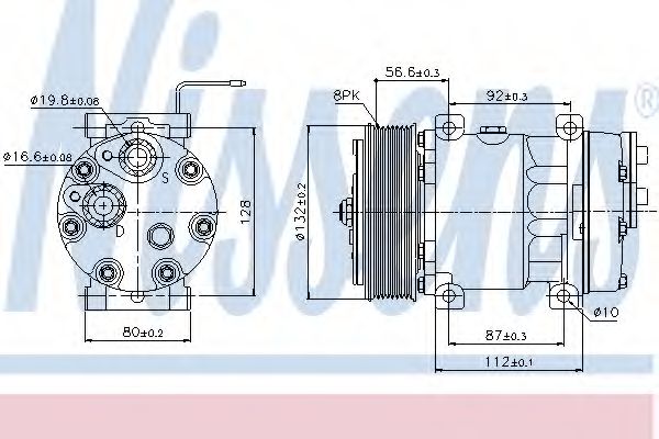 89065 NISSENS компрессор кондиционера
