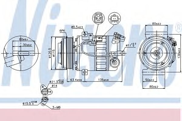 89394 NISSENS Компрессор кондиционера