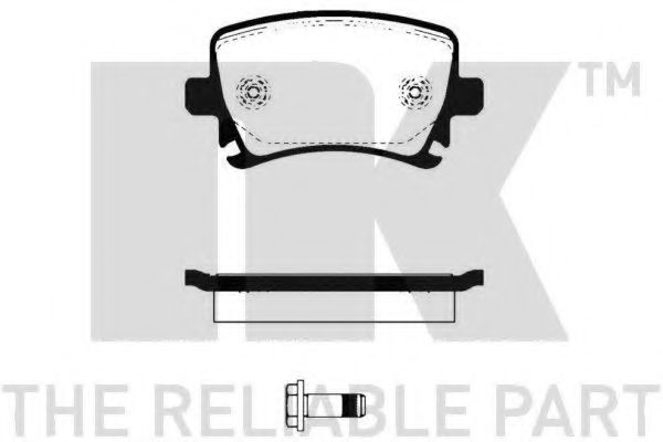 224775 NK Колодки тормозные VAG A3/A4/A6/OCTAVIA/YETI/GOLF 5/GOLF 6/JETTA 2/PASSAT 03- задн.