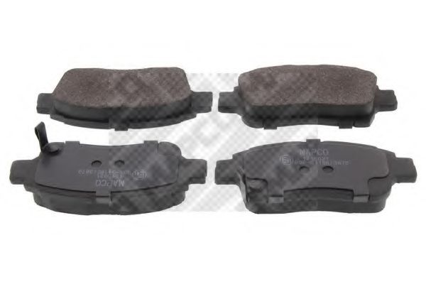 6525 MAPCO Колодки торм.пер.