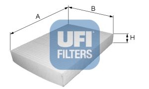 5303800 UFI Фильтр, воздух во внутренном пространстве