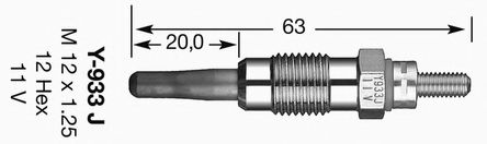 7947 NGK Свеча накала D-Power 25 Y-933J