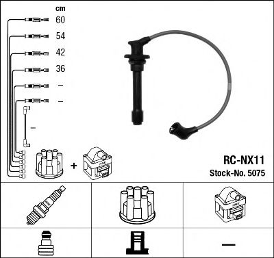 5075 NGK Провода вв NISSAN PRIMERA 1.6-2. RC-NX11