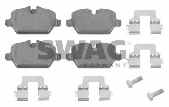 20916560 SWAG Комплект тормозных колодок, дисковый тормоз