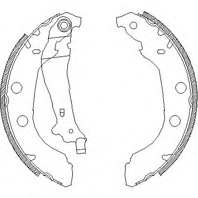 409200 REMSA колодки барабанные peugeot 406 1.6i-1.9td 95-04