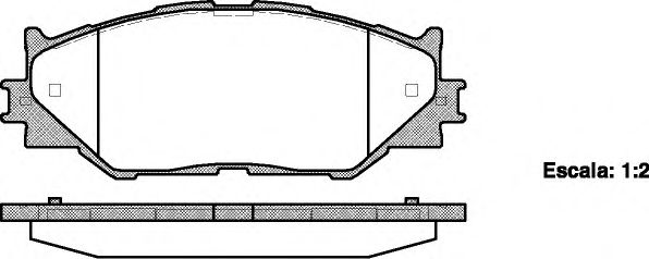 120100 REMSA Колодки дисковые п. lexus is ii 2.52.2d 05