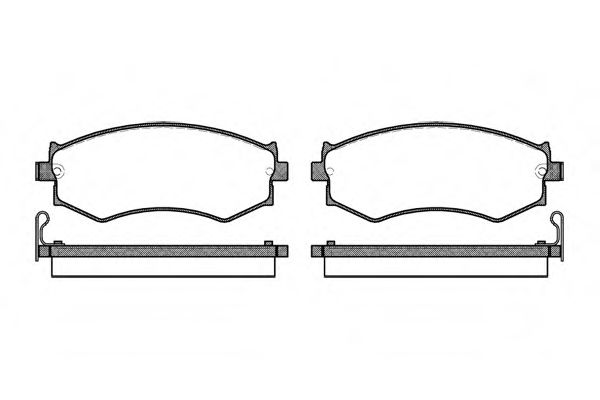 035004 REMSA Колодки торм.пер.