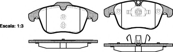 121900 REMSA Колодки тормозные FORD MONDEO 4 07- 1.6-2.3 перед.