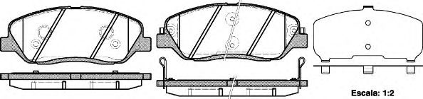 122602 REMSA Колодки тормозные HYUN/KIA SANTA FE/SORENTO 05- перед. с датчиком