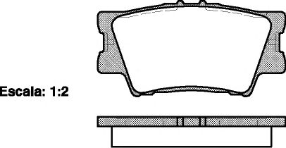 123100 REMSA колодки дисковые з. toyota rav4 2.02.2 d-4d 06>