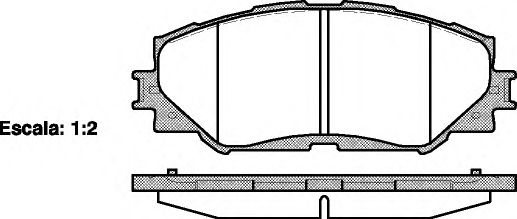 123200 REMSA Колодки дисковые п. toyota rav4 2.4 06