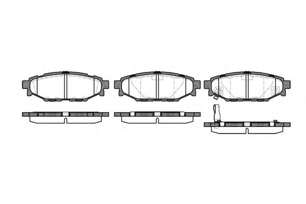 113601 REMSA Колодки тормозные SUBARU FORESTER/IMPREZA/LEGACY/OUTBACK 03- задн.