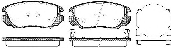 138502 REMSA Колодки тормозные OPEL INSIGNIA 08- перед.R16