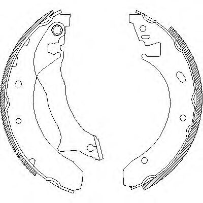 430000 REMSA Колодки торм.бараб.[228,6x45-GIR]