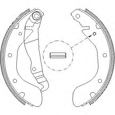 430700 REMSA колодки барабанные opel astra f 91-98corsa a-c 91-03