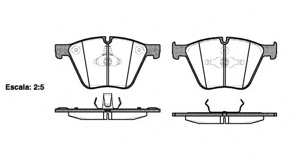 141900 REMSA Колодки тормозные BMW 7(F01)/X5(E70)(F15)/X6(E71)(F16) 09- перед.