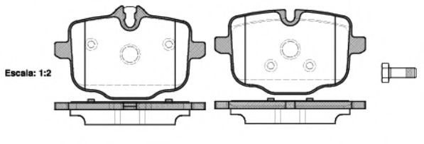 143300 REMSA Колодки тормозные BMW 5(F10)/6(F12) 10- задн.