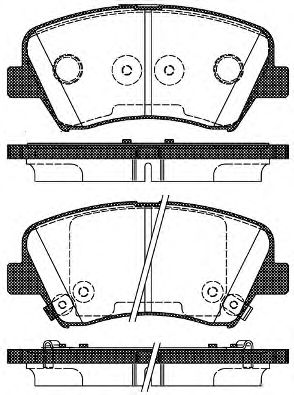 141232 REMSA С антискрипередние пластинами hyundai elantrai30 all 11