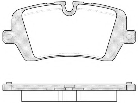 154100 REMSA Колодки тормозные LAND ROVER RR SPORT 12- задн.