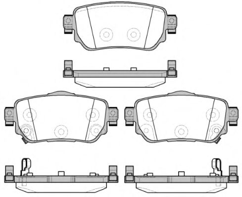 158202 REMSA Колодки тормозные NISSAN QASHQAI 14- задн.
