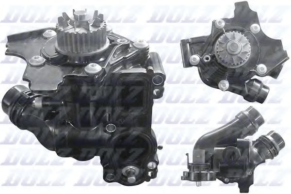 A244 DOLZ Насос водяной audi vw 2.0 tfsi 07 с корпусом пластик