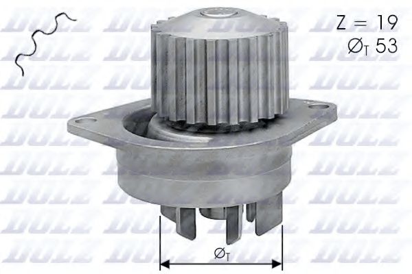 C113 DOLZ Насос водяной PSA BERLINGO/C2/C3/C4/SAXO/XSARA/1007/106/206/207/307/308/PARTNER 96- 1.6