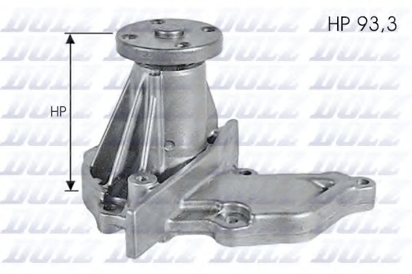 F133 DOLZ Насос водяной FORD/DA/VOLVO C-MAX/FIESTA/FOCUS/FUSION/PUMA/121/2/323/S40/V50 1.25/1.4/1.6/1.6TDCI