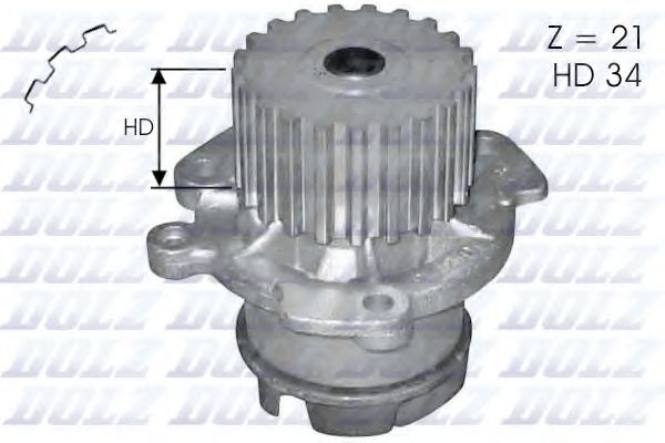L124 DOLZ Насос водяной ВАЗ 2110-2112 95- 1.5