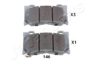 PA146AF JAPANPARTS Колодки тормозные дисковые