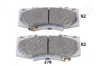 PA278AF JAPANPARTS Колодки торм.диск.