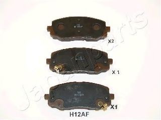 PAH12AF JAPANPARTS Колодки тормозные дисковые