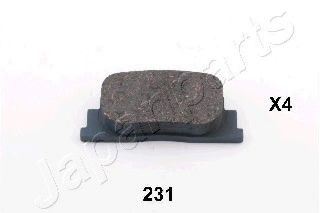 PP231AF JAPANPARTS Колодки тормозные дисковые задн Toyota Camry 2.2i3.i -1