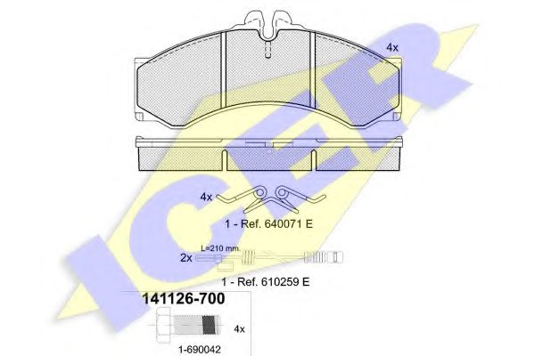 141126700 ICER торм кол gdb1288,