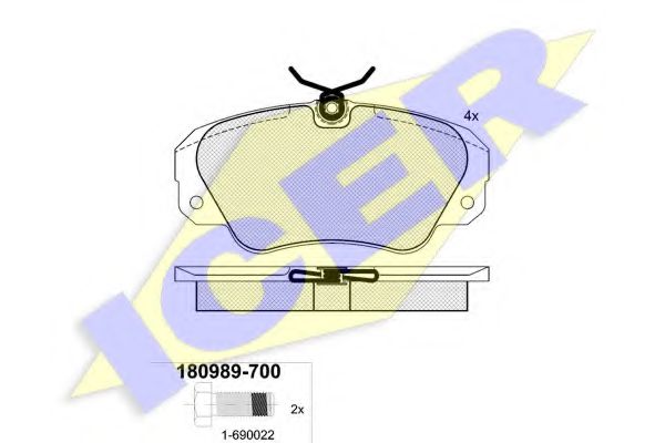 180989700 ICER торм кол gdb957 f16031,ic 180989