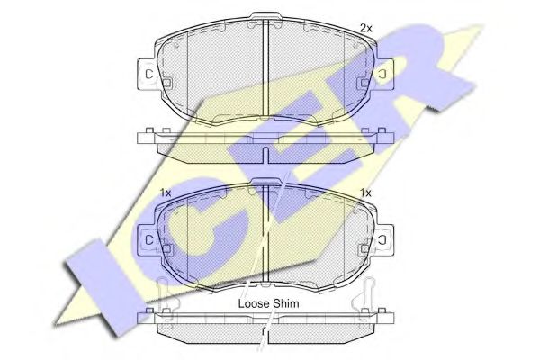182203 ICER передние lexus is 200300 2.03.0 99>