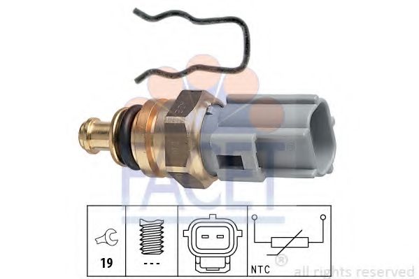 73285 FACET датчик температуры охл жидк ford fiesta v-vi focus iimondeo ii-iii