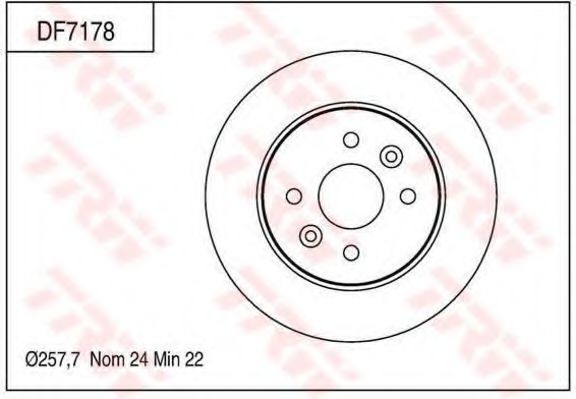 DF7178 LUCAS TRW/ZF RUSSIA    KIA SpectraShumaSephia II 1.6L 01-04 Vent.D257 TRW DF7178