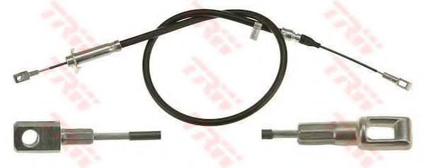 GCH1675 LUCAS TRW/ZF RUSSIA Трос ручного тормоза MERCEDES W201W124 задний
