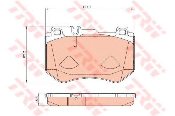 GDB2078 LUCAS TRW/ZF RUSSIA Колодки тормозные передние