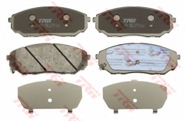 GDB3452 LUCAS TRW/ZF RUSSIA Колодки тормозные дисковые