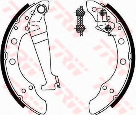 GS8092 LUCAS TRW/ZF RUSSIA Колодки тормозные барабанные