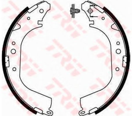 GS8502 LUCAS TRW/ZF RUSSIA Колодки тормозные барабанные
