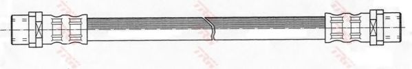PHA327 LUCAS TRW/ZF RUSSIA Шланг тормозной зад Audi A4A8