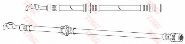 PHD991 LUCAS TRW/ZF RUSSIA Шланг тормозной | зад прав |