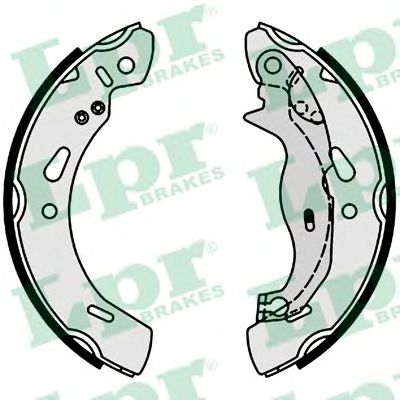 01004 LPR комплект колодок барабанных ford fiesta 09-, fies